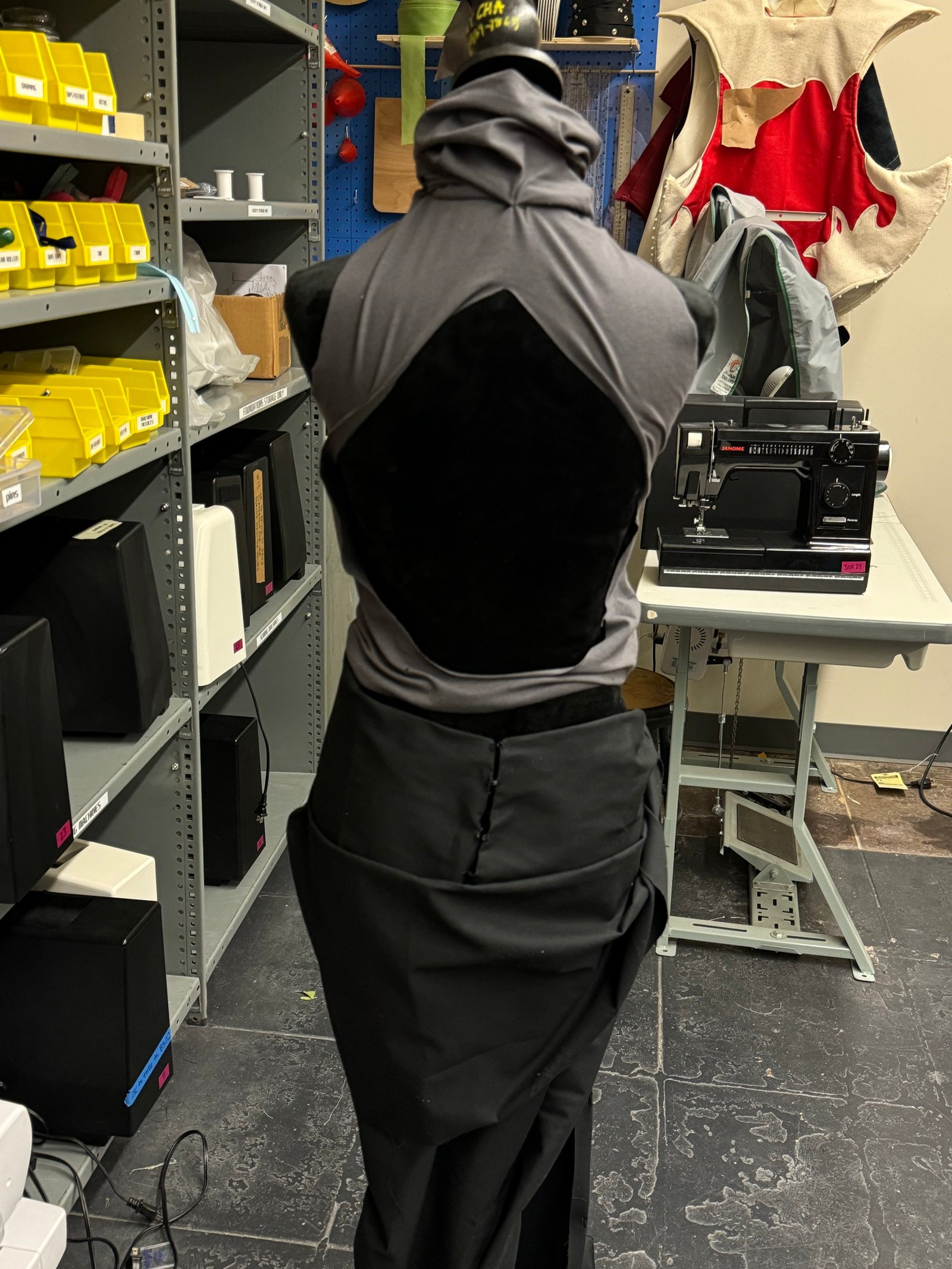 Balance garment in progress