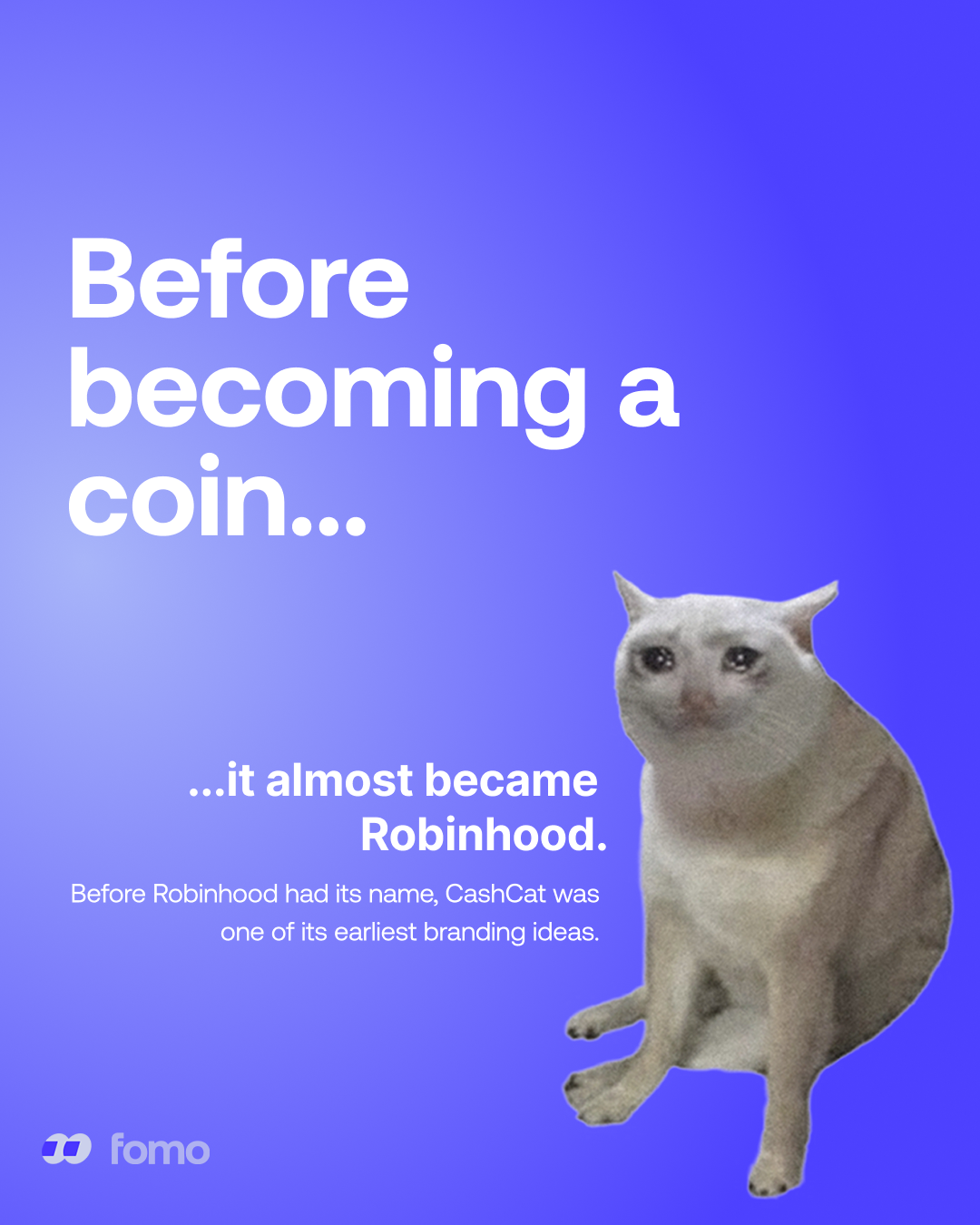FOMO Cash Cat graphic