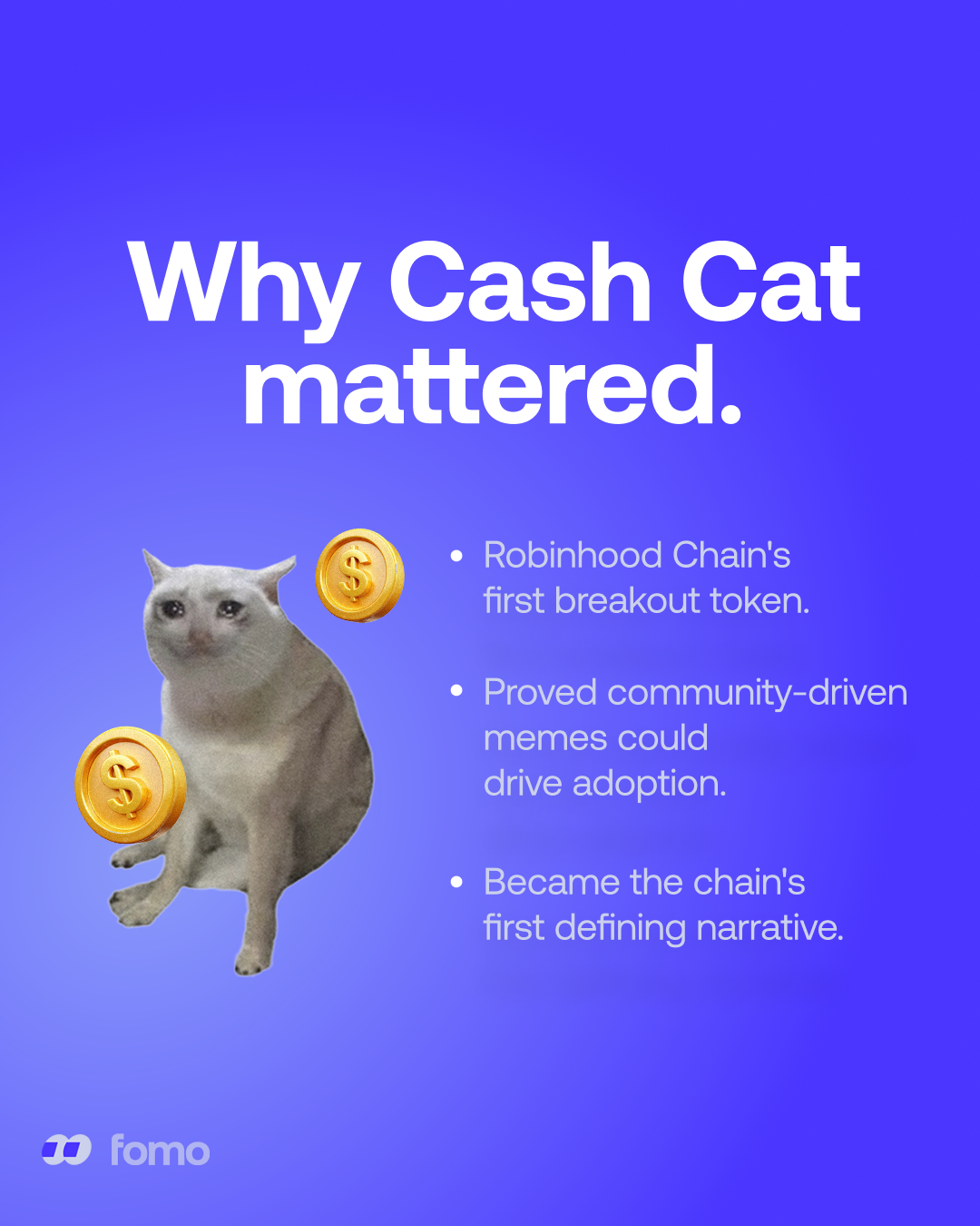 FOMO Cash Cat graphic